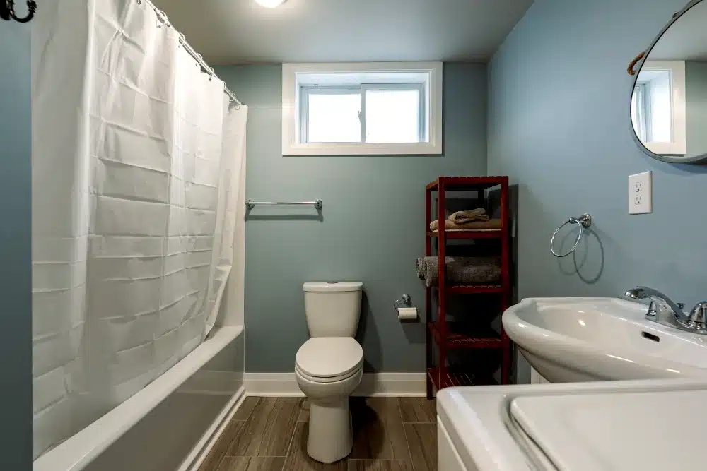 Bathroom before Schriefer Construction started work